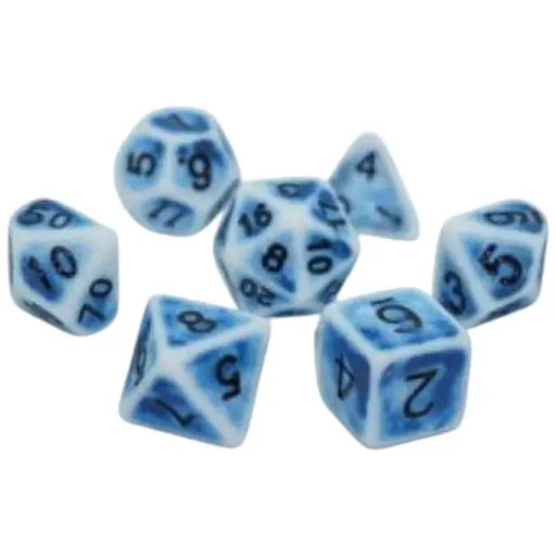 Набір кубиків Ancient 7 Dice Set - Blue , 7 шт. (g7danc07)