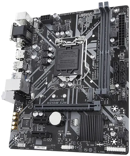 Материнская плата Gigabyte H310M S2H LGA 1151v2 (H310M S2H) Б/У - фото 2