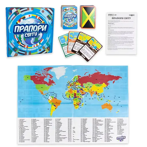 Настольная игра Флаги мира 30445 на украинском языке - фото 2