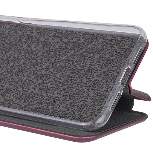 Кожаный чехол-книжка Epik Classy для Tecno Pop 5 LTE Бордовый - фото 3