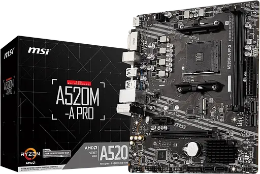 Материнська плата MSI A520M-A Pro Socket AM4 (A520M-A PRO) Б/В - фото 1