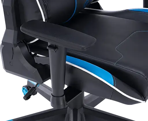 Геймерское кресло GT Racer черное с синим (X-2528 Black/Blue) - фото 11