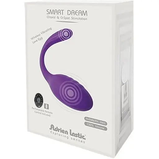 Віброяйце зі стимулятором клітора Adrien Lastic Smart Dream II з пультом LRS - фото 5