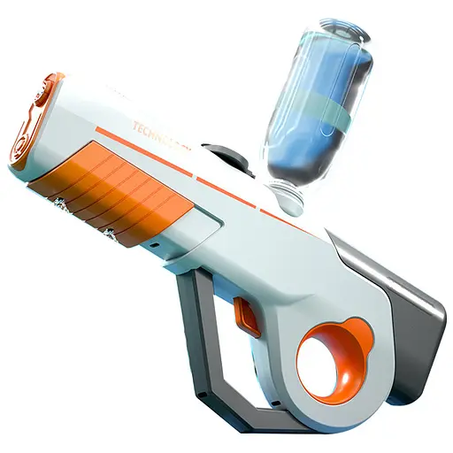 Водяний акумуляторний автомат Water Gun 8002C (600ml) with lithium battery White / Orange
