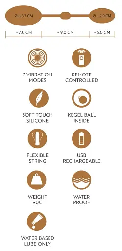 Виброяйцо GoGasm Vibrating Pussy & Ass Balls фиолетовый - фото 8