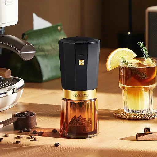 Кавомолка бездротова Circle Joy Electric Coffee Grinder (CJ-EG05) Gold - фото 2