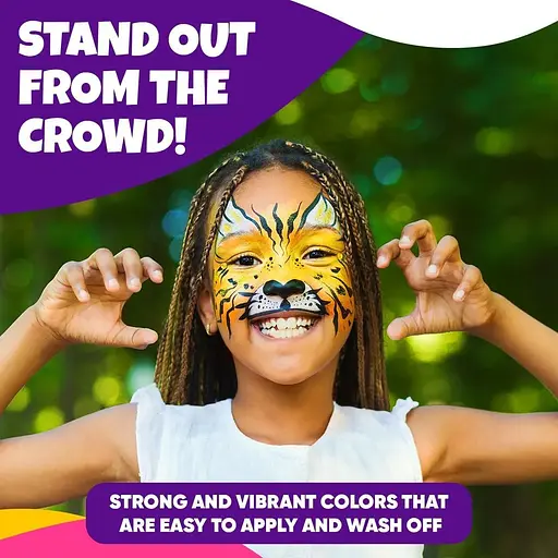 Набор для рисования лица Blue Squid для детей, 12 цветов - фото 4