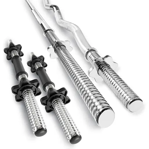 Набір Hop-Sport Premium 135кг з лавою HS-1095, штангами та гантелями - фото 2