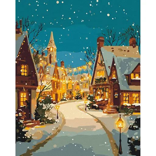 Картина за номерами на підрамнику Brushme Дзвін Різдва