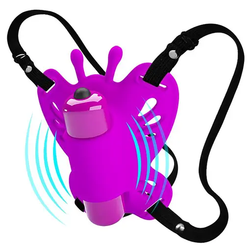 Кліторальний стимулятор Pretty Love Clitoral Massager Butterfly 8.6 см фіолетовий - фото 2