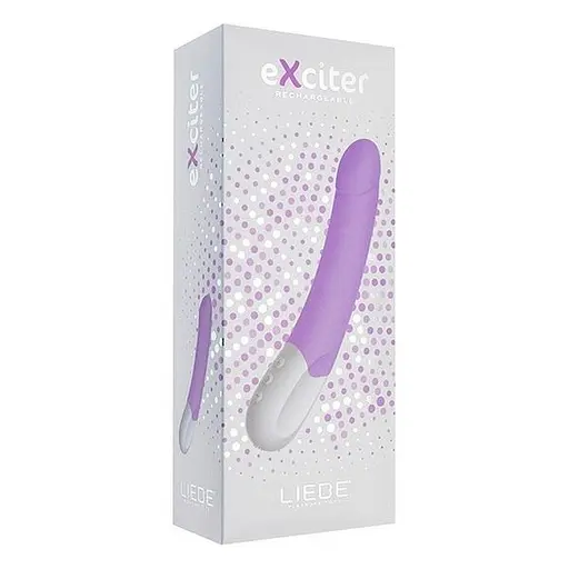 Вібратор Liebe eXciter G-Spot Rechargeable 22 см (бузковий) - фото 4