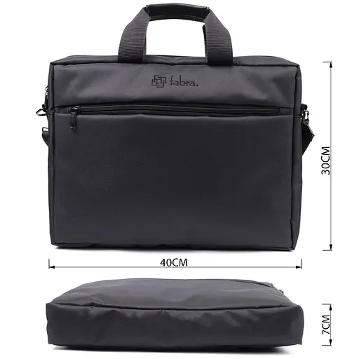 Чоловіча шкіряна сумка FABRA 40х30х7 см sum0026537 - фото 12