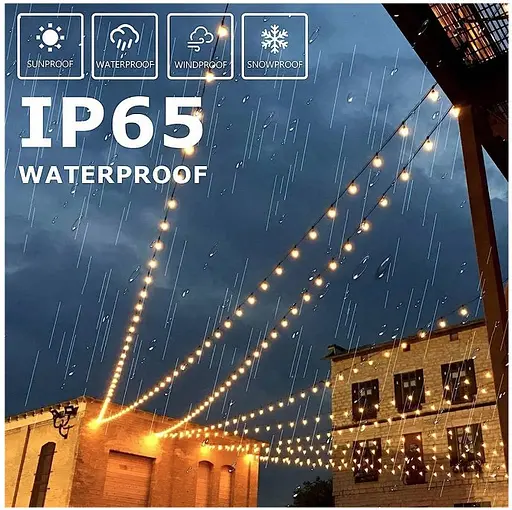 Уличная светодиодная гирлянда Sun Lamp Solar 7 м 50 LED на солнечной батарее "Молочные шары" - фото 7