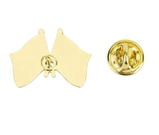 Подвійний значок пін "Україна - Данія" 25 х 19 мм (00106) - фото 2