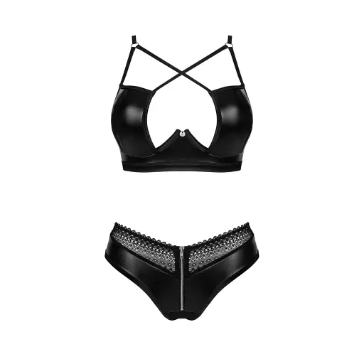 Комплект білизни Obsessive Norides M/L чорний - фото 8