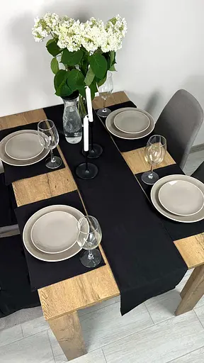 Комплект Доріжка водовідштовхувальна Чорний однотон 340х40 см 4 шт. - фото 5