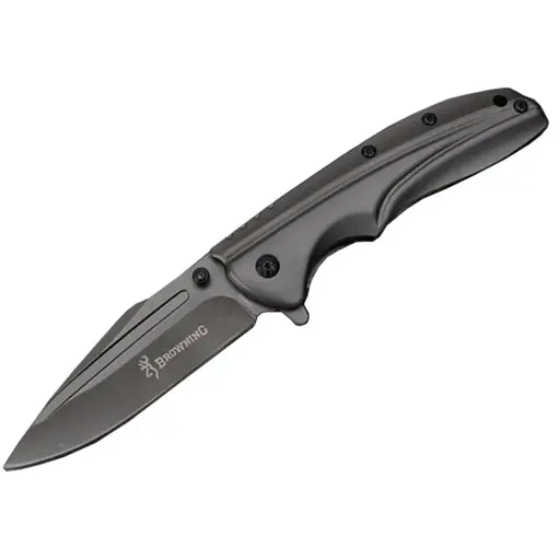 Ніж складний Browning-360, ручка сталь, довжина 223 мм, 253 гр, Black, Box