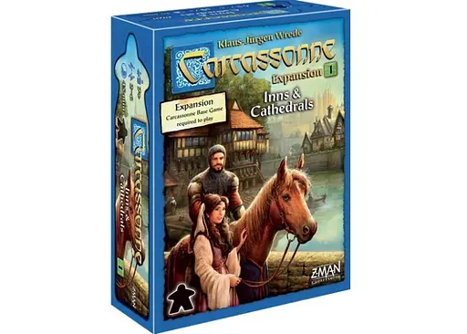 Настільна гра Z-MAN GAMES Каркасон: Таверни та собори (Carcassonne - Exp: 1 - Inns and Cathedrals (New Version)) (англ.) (ZM7811)