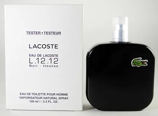 Оригинал Lacoste Eau De L.12.12 Noir Intense 100 мл ТЕСТЕР туалетная вода - фото 1
