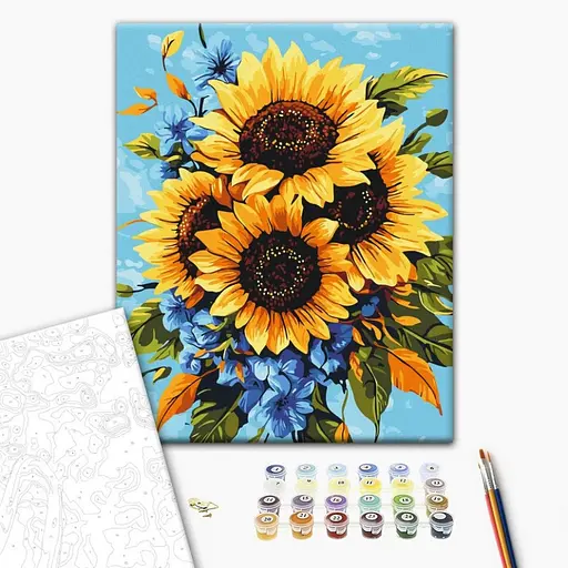 Картина по номерам "Букет подсолнухов" BS54376, 40х50 см - фото 2