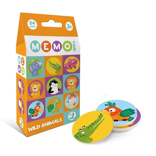 Настільна карткова гра для дітей "Дикі тварини" DoDo Toys 301238, 12 фішок - фото 2