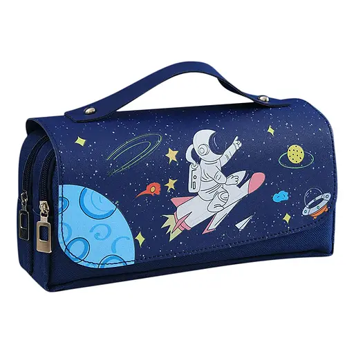 Пенал Космос, 20.5x5.5x7 см, з ручкою (В асортименті)