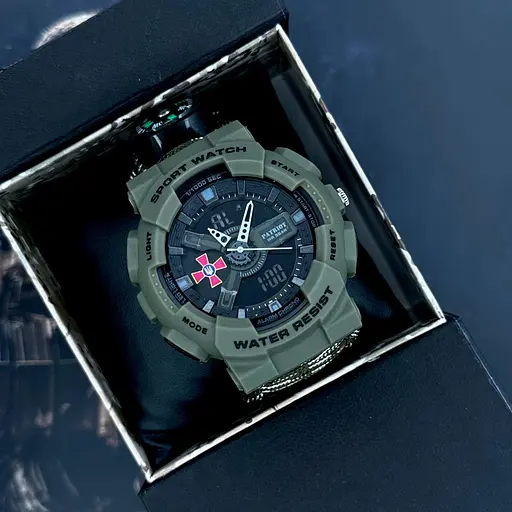 Наручний годинник чоловічий 005AGSU ЗСУ Паракордний ремінець Camo Green + Коробка Patriot acs0031048 - фото 4