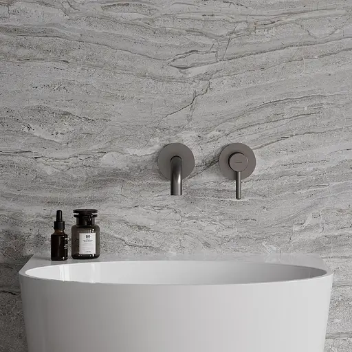 Смеситель для умывальника скрытого монтажа Omnires Y graphite Y1215HGR Графит - фото 2