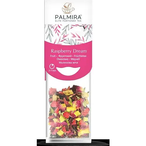 Чай фруктовий Palmira Малинова мрія на чашку 10 шт - фото 1