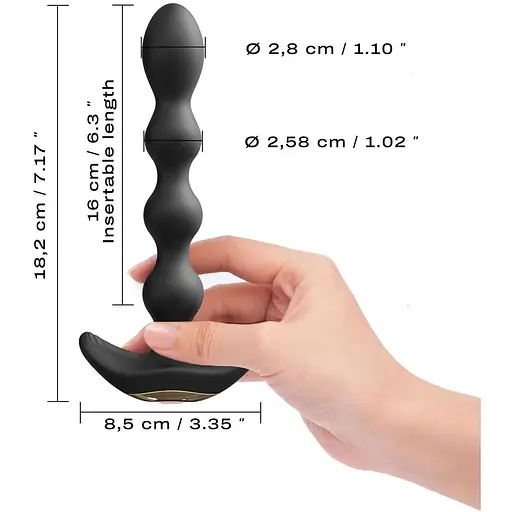 Анальний вібратор-буси Dorcel Flexi Balls гнучкий стовбур пульт ДУ - фото 6