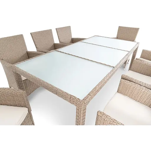 Садовая мебель Di Volio Verona 8+1 бежево-кремовая - фото 6