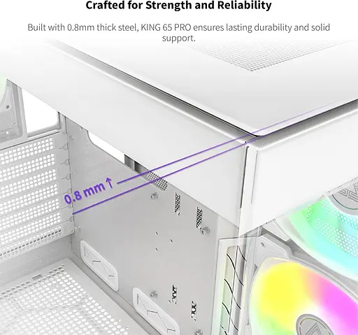 Корпус MONTECH KING 65 PRO White (KING 65 PRO (W)) Без БП - фото 9