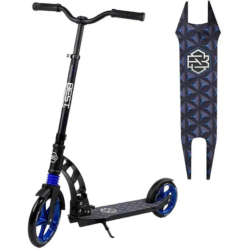 Самокат Best Scooter 85х16х36 см Чорно-синій 000231514