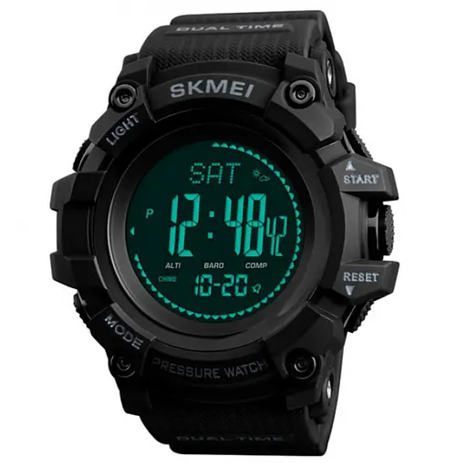 Розумний Годинник Skmei Processor з Шагомером і Барометром Чорний