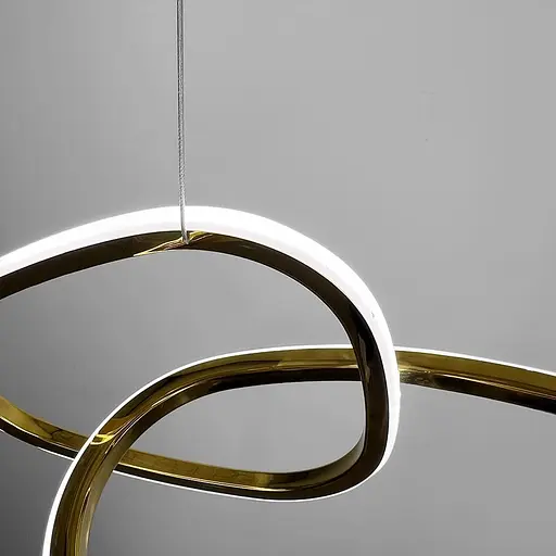 Эффектная удлиненная латунная люстра в корпусе 120х30 см Ст. AA242/5 Titanium | Line F - фото 3