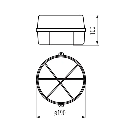 Світильник стельовий герметичний Kanlux INES 7061N (70525) - фото 2