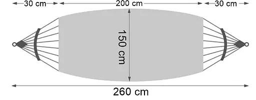 Гамак двомісний Hanert Relax Lagoon 260x150 - фото 4