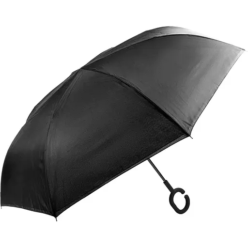 Женский зонт-трость механическая Art Rain 108 см черный