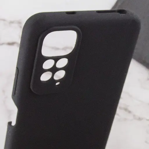 Чохол Silicone Cover Lakshmi Full Camera (AAA) для Xiaomi Redmi Note 11 (Global) / Note 11S Чорний / Black - фото 6