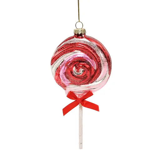 Елочное украшение "Леденец" розово-красный, 8,2*3,4*16,5 см, YQ1409211