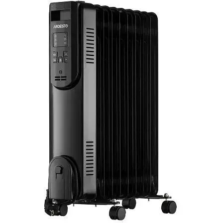 Масляный радиатор Ardesto 2.0 кВт площадь обогрева 20 кв.м черный напольный 9 секций (OFH-E09X2) - фото 1