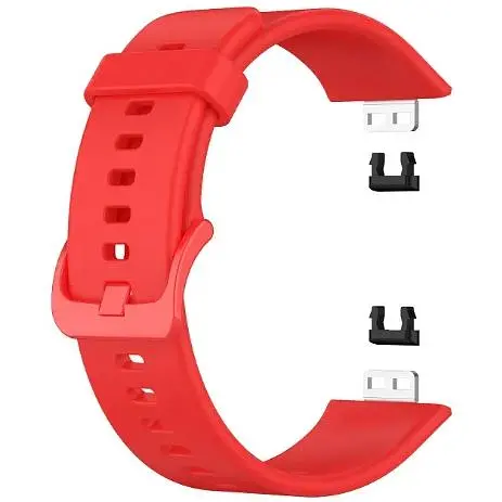 Ремешок DK для Huawei Watch Fit / Fit SE Silicone Sport Full Light Classic (red) - фото 2