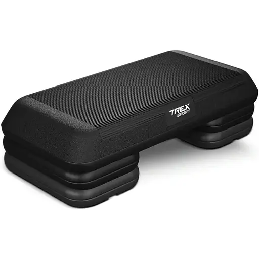 Степ платформа Trex Sport TX-038PAS до аеробіки 3-рівнева чорна