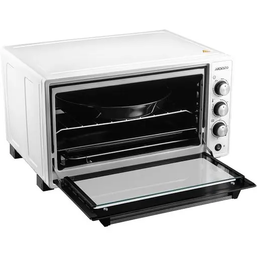 Электропечь Ardesto 1700 Вт, 48 л, хром.тены, таймер, подсвеч., конвекция, подв.стекло, белый - фото 4