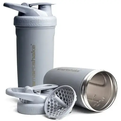 Шейкер спортивний SmartShake металевий Reforce Stainless Steel 30oz/900 мл Gray (11150003) - фото 1