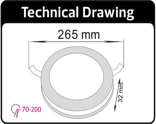 Врізний світлодіодний світильник Horoz Electric з регульованим монтажним діаметром PAULA-36 3CCT (36W) 016-092-0036 - фото 4