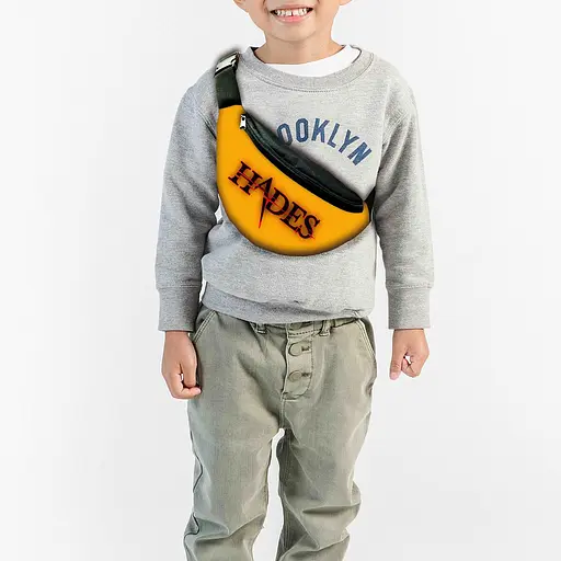 Сумка-бананка  "Hades" з принтом, 32х15см, дитяча, молодіжна (00096)