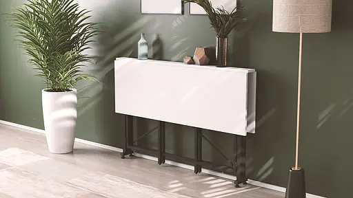 Стіл-книга трансформер Оріон 3 Ferrum-decor 750x1150x880 Чорний метал ДСП Біле 16 мм (FRD-105081) - фото 9