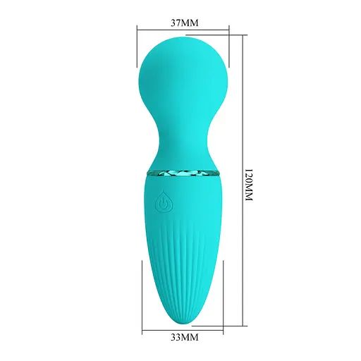 Вибратор Pretty Love Dwayne Little Cute 12 см (бирюзовый) - фото 7