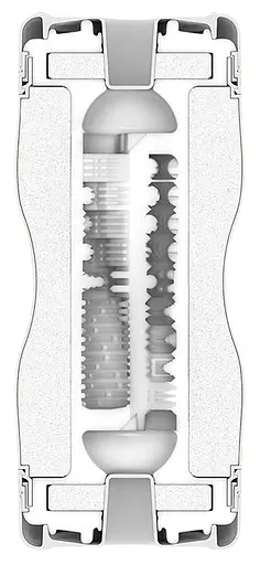 Двосторонній мастурбатор Tenga Premium Dual Sensation Cup білий - фото 3